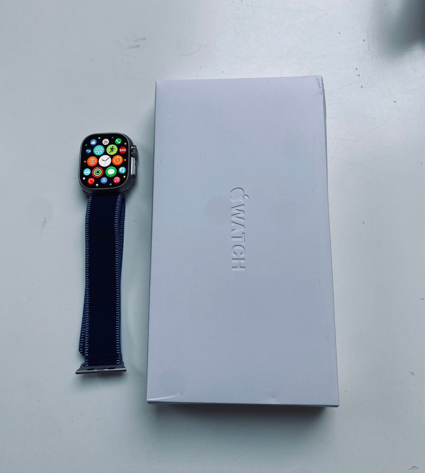 Apple watch ultra 3 - Blue, Ophalen of Verzenden, Zo goed als nieuw, Blauw, IOS