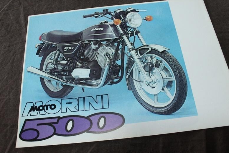 Moto Morini 500 350 sport motorfiets verkoop folder, Ophalen of Verzenden, Overige merken