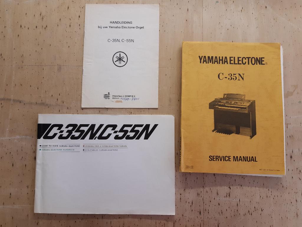 Handleiding Orgel Yamaha C-35N C-55N, Ophalen of Verzenden, Zo goed als nieuw, 2 klavieren, Orgel
