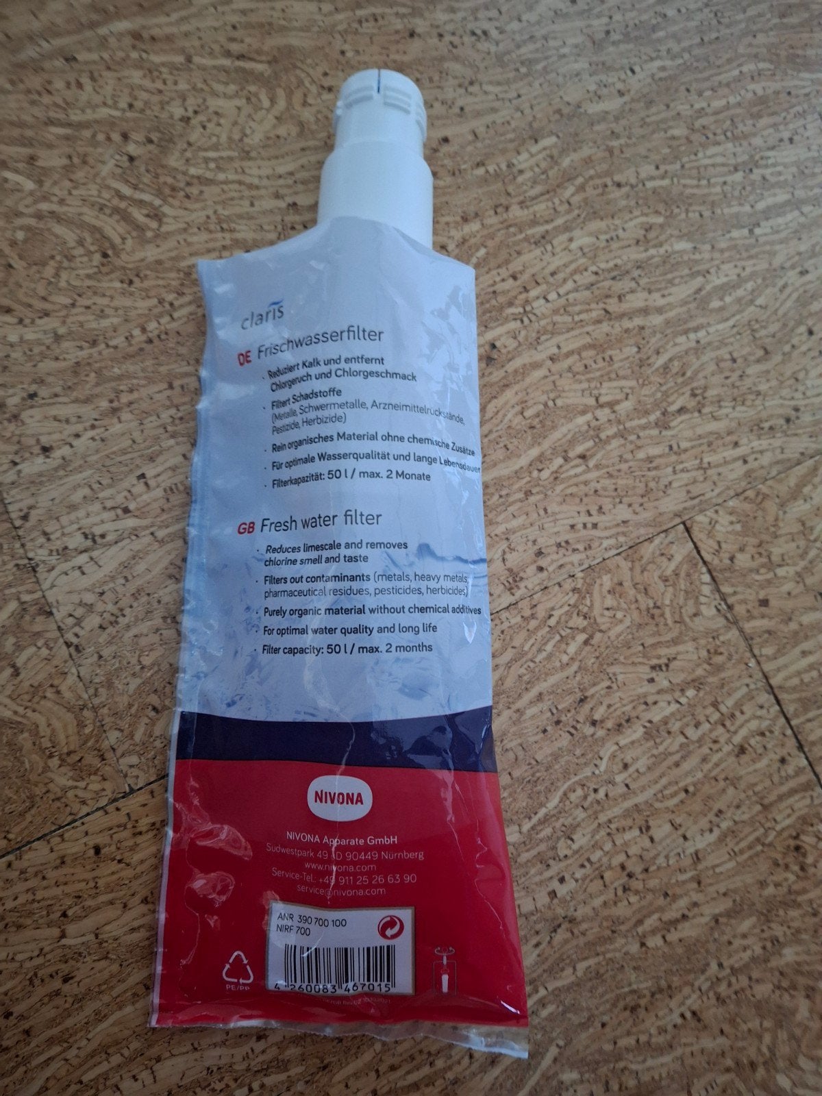 Nivona Claris Fresh Water Filter - Swiss Made, Ophalen, Nieuw