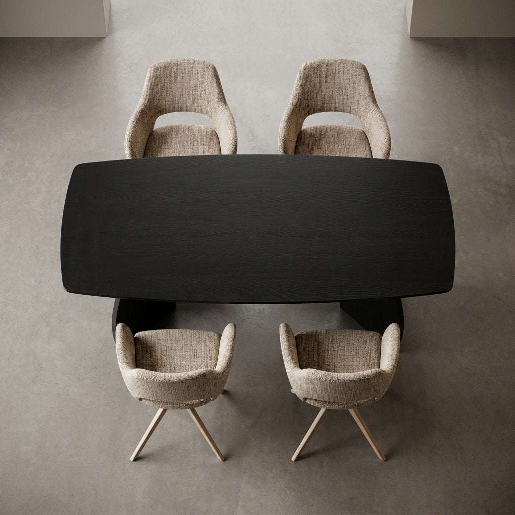 Deens Ovale Eettafel Eikenhout Driehoek Onderstel 220x100 cm, 100 tot 150 cm, Eikenhout, Ophalen of Verzenden, Vijf personen of meer