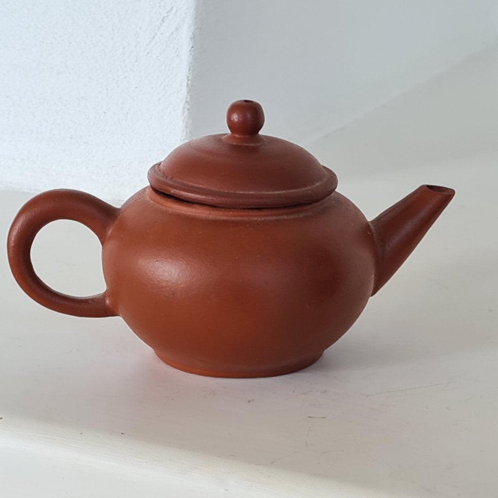 Oud Yixing Shuiping Theepotje Trekpotje, rode Jiangpo Klei, Ophalen of Verzenden