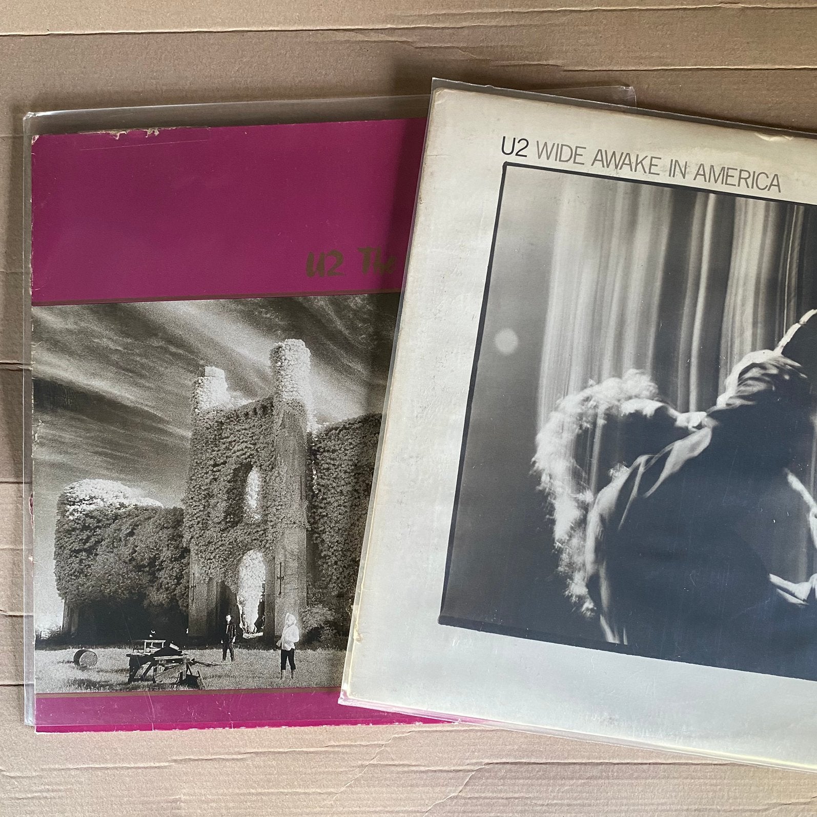 Twee lp’s van U2 - wide awake in America/ unforgettable fire, Ophalen of Verzenden, Gebruikt, 12 inch, Poprock