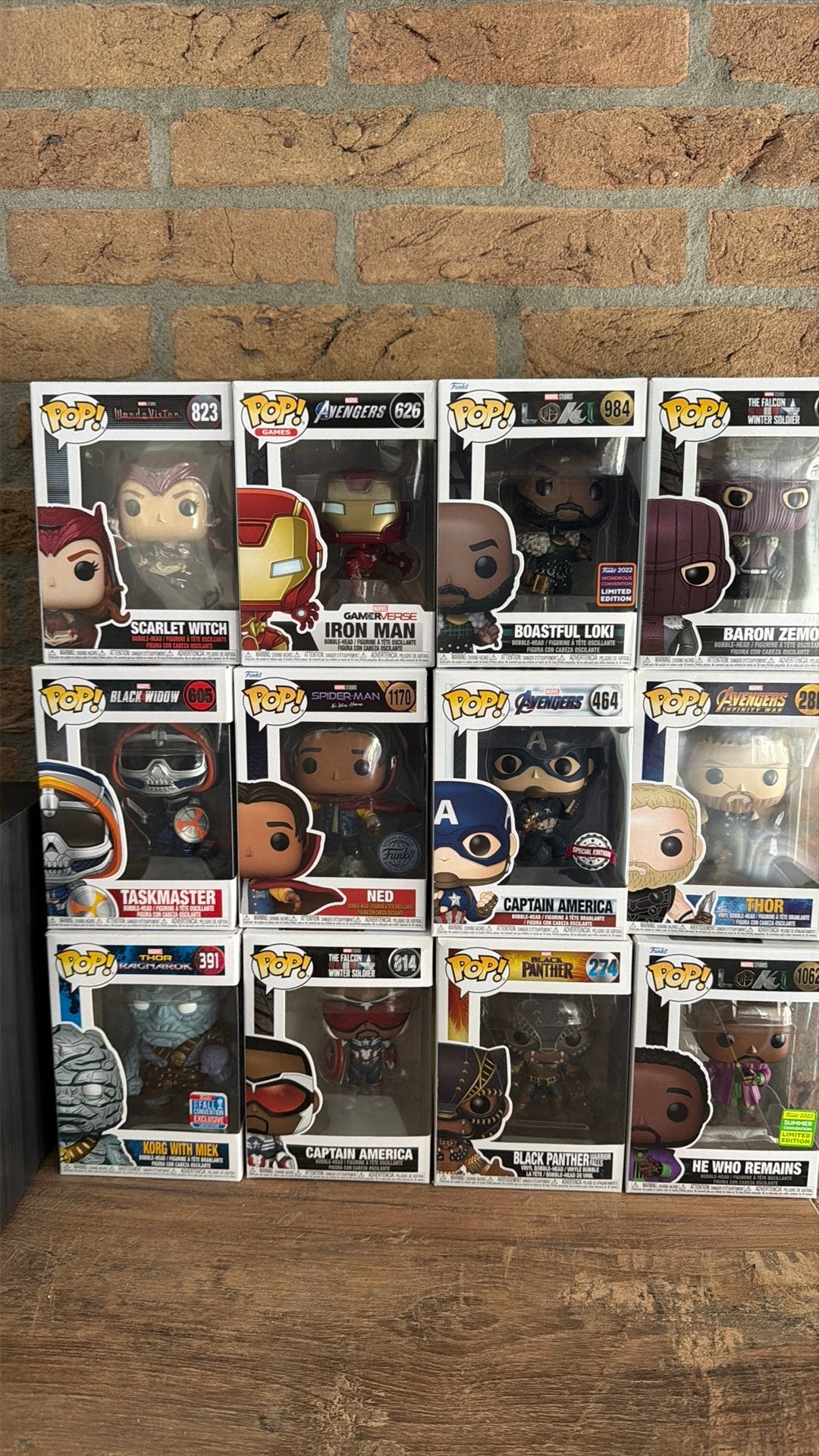 Funko pops Mavel, Ophalen of Verzenden, Zo goed als nieuw