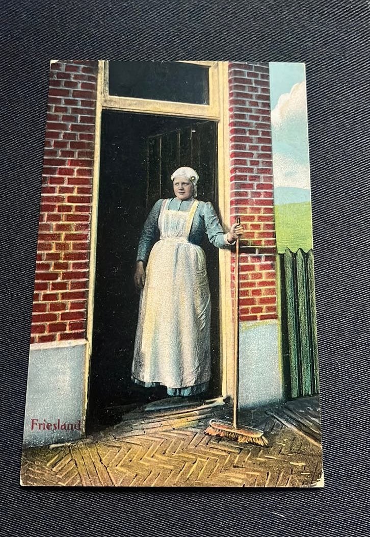Frieslandse dame in  dracht serie Deyhle’s, Ophalen of Verzenden, Voor 1920, Ongelopen, Overige thema's