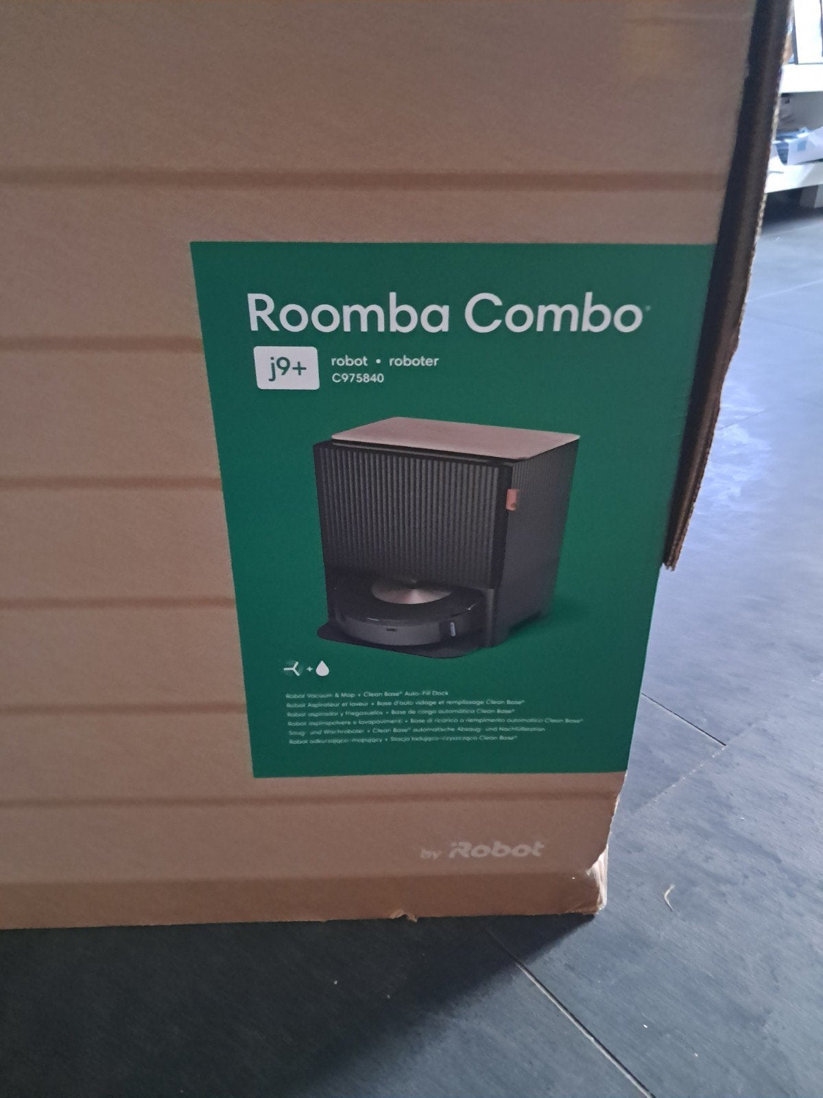 iRobot Roomba Combo j9+ Robotstofzuiger met dweilfunctie, Stofzak, Gebruikt, IRobot, Bedienbaar via app