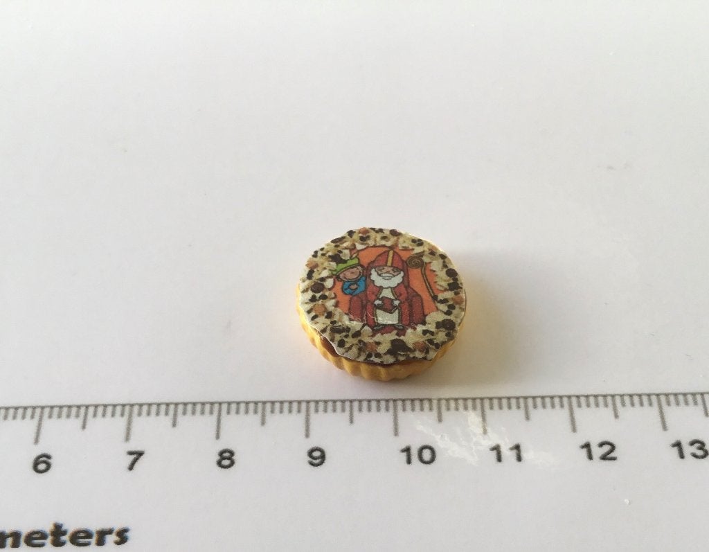 Poppenhuis miniaturen Sinterklaas taart 73, Ophalen of Verzenden, Nieuw, Poppenhuis