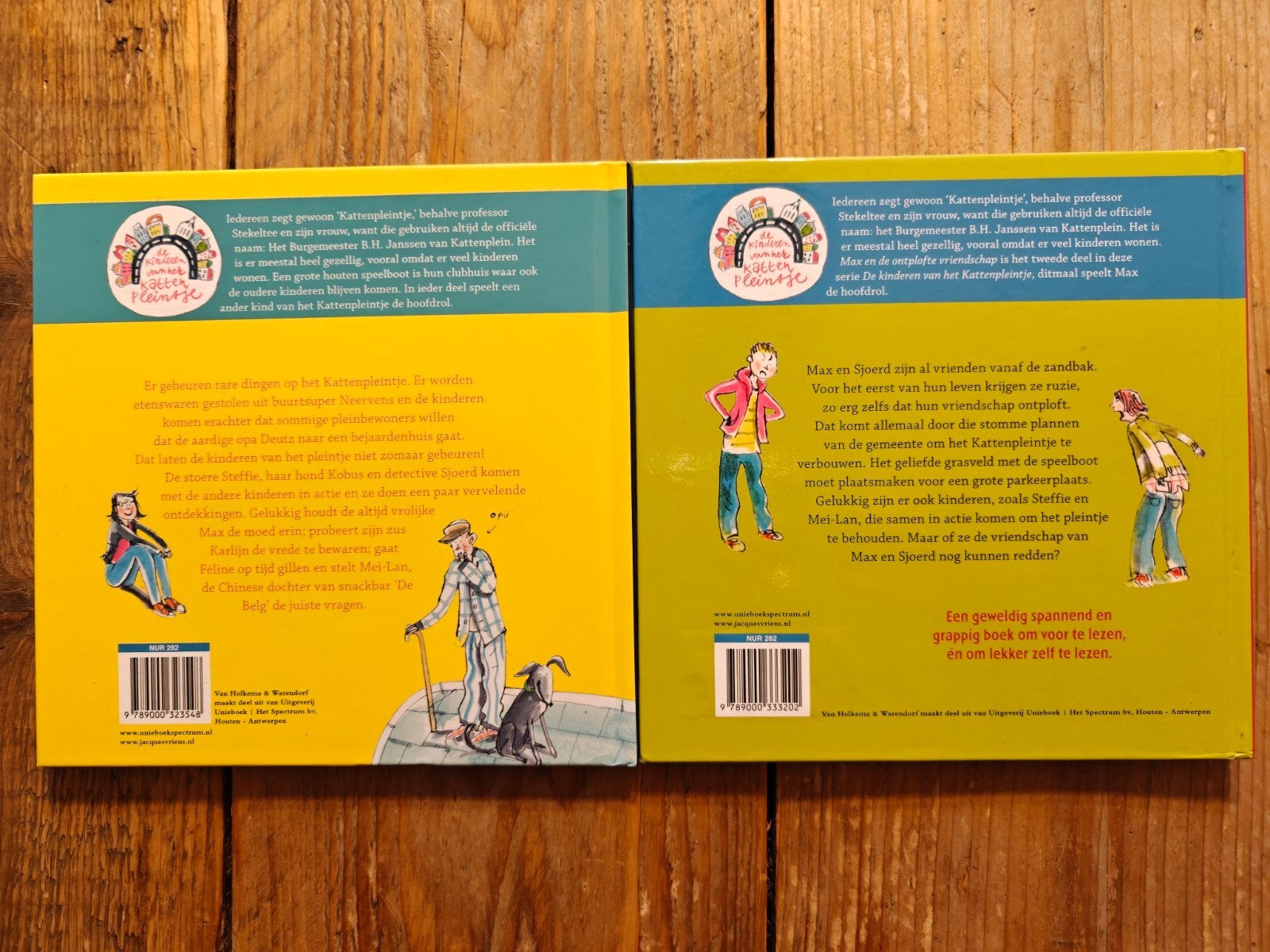 2 Delen van de serie: De kinderen van het kattenpleintje., Ophalen of Verzenden, Gelezen, Verhalen
