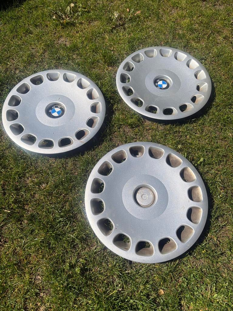 15 inch BMW wieldoppen, Ophalen of Verzenden, Gebruikt