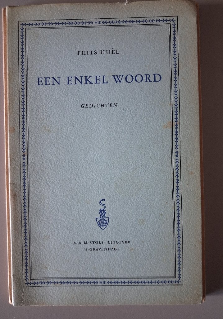 Frits Huël - een enkel woord, Boeken, Ophalen of Verzenden, Gelezen, Frits Huël, Eén auteur