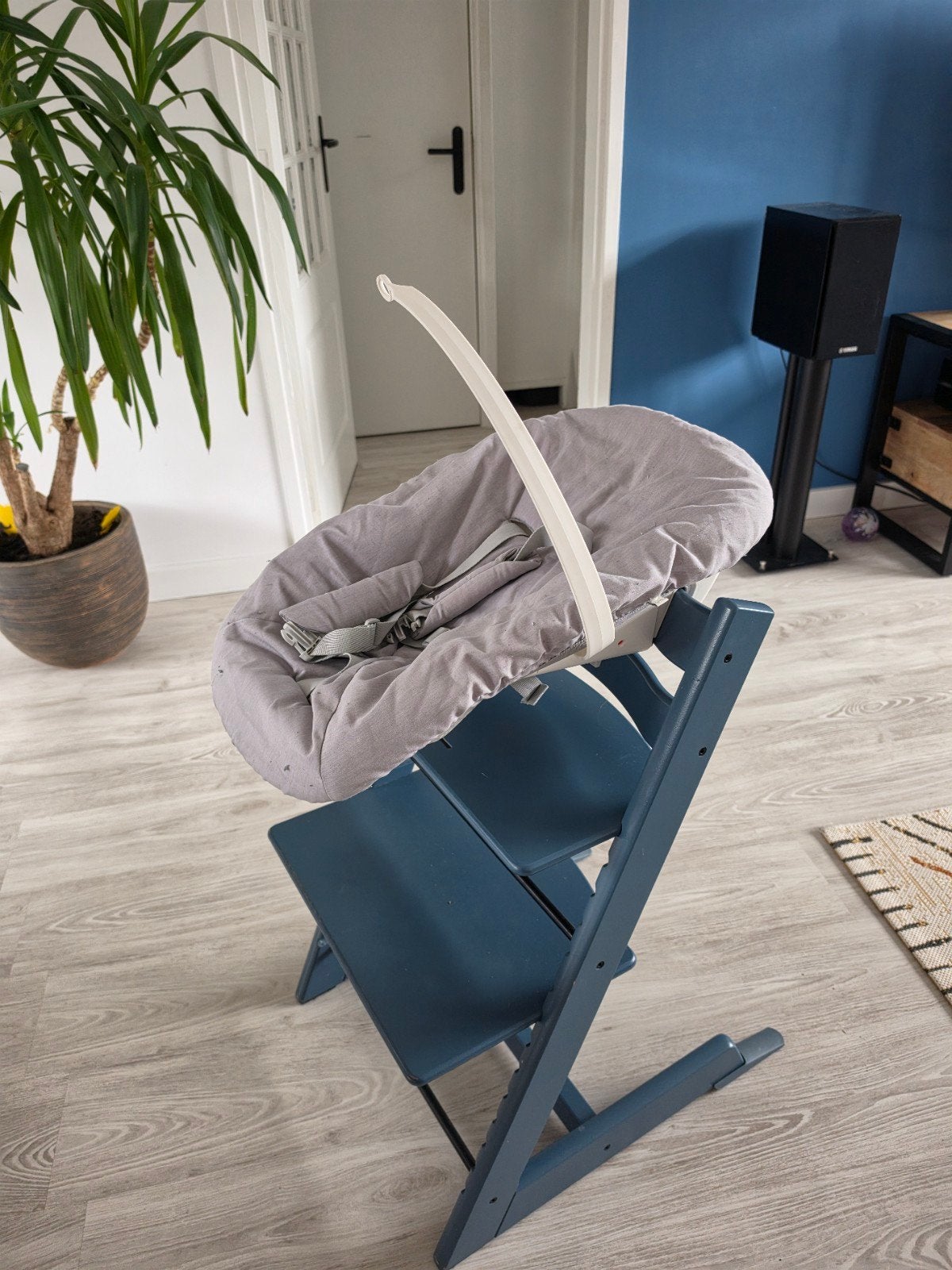 Stokke Newborn Set (exclusief kinderstoel), Ophalen, Gebruikt, Meegroeistoel, Gordel(s)