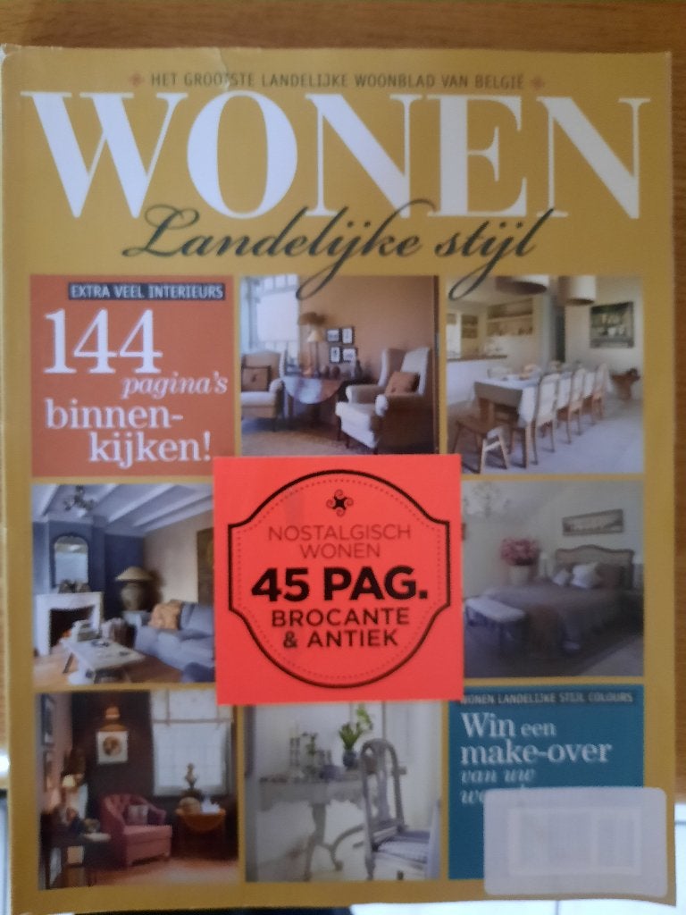 Wonen landelijke stijl BE augustus-september 2013, Boeken, Ophalen of Verzenden, Overige typen