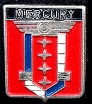Mercury (Pako) speld, Verzamelen, Verzenden, Zo goed als nieuw, Transport, Speldje of Pin