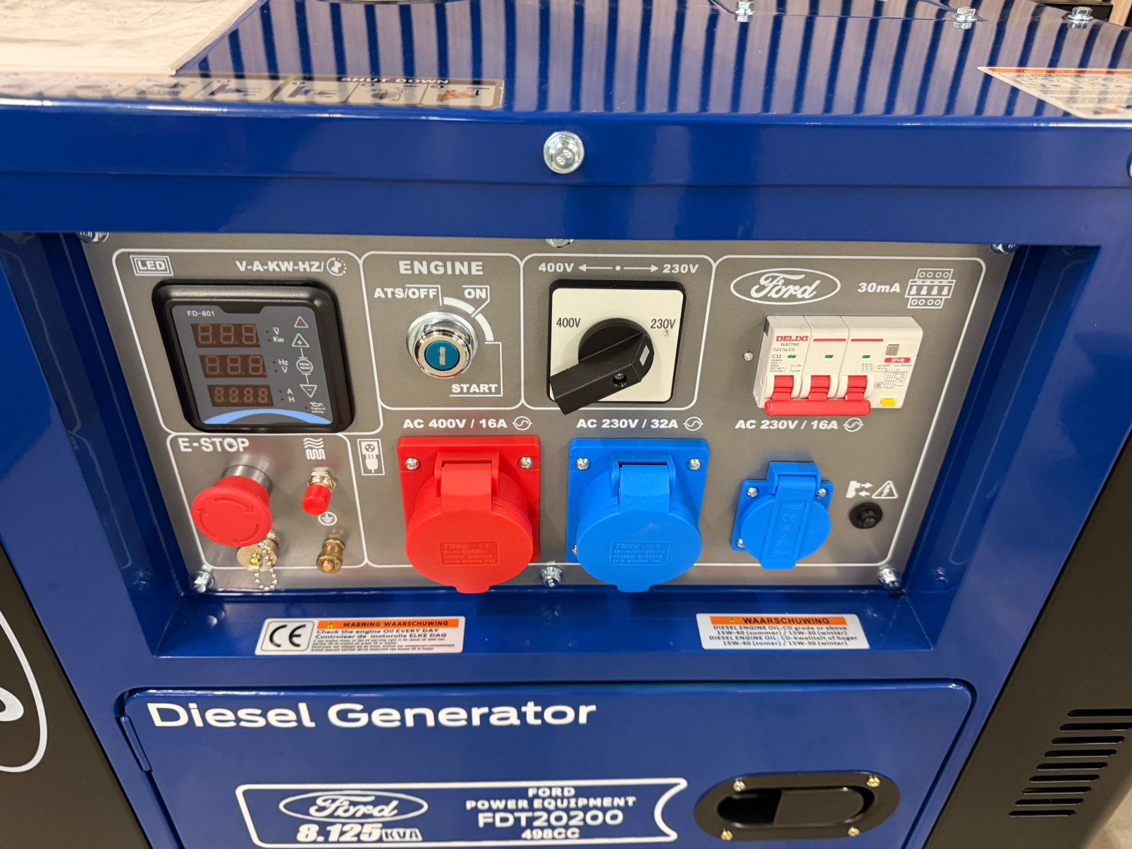 Ford FDT20200 l dieselgenerator l Nieuw l 2 stuks, Ophalen of Verzenden, Zo goed als nieuw, Dieselolie, Elektrisch startend