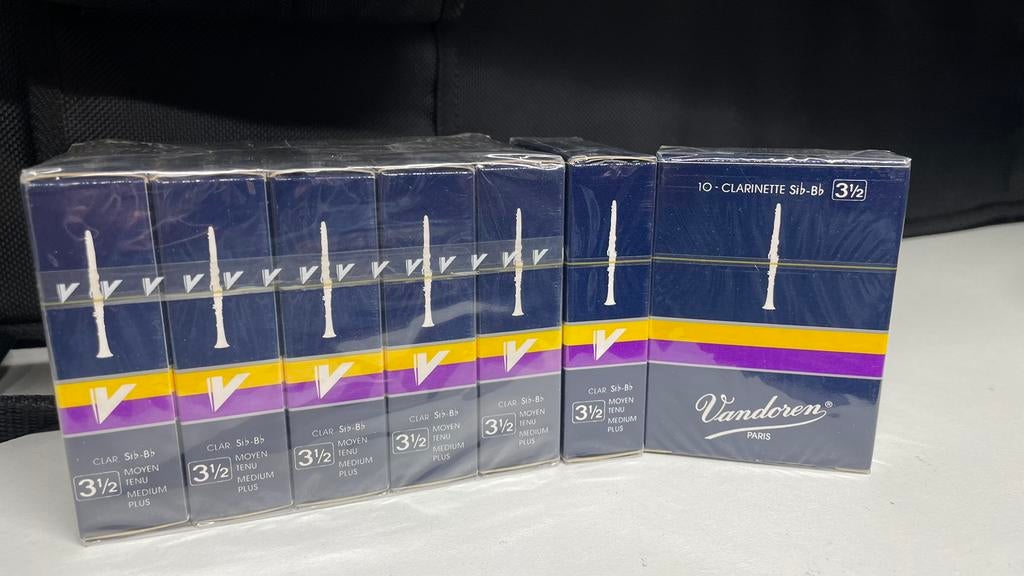 Vandoren klarinet rietjes 3.5 70 stuks, Ophalen of Verzenden, Nieuw, Klarinet