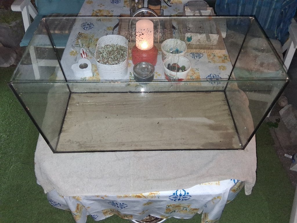 Aquarium 80-40-35 cm, Dieren en Toebehoren, Ophalen, Zo goed als nieuw, Leeg aquarium