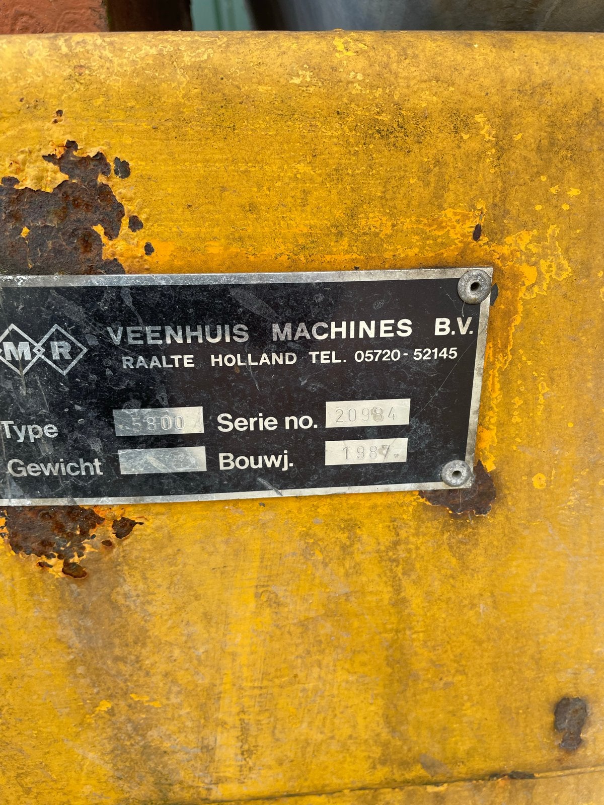 Veenhuis Machines B.V. mesttank, type 5800, bouwjaar 1987, Zakelijke goederen, Ophalen, Akkerbouw, Gewasbescherming en Bemesting