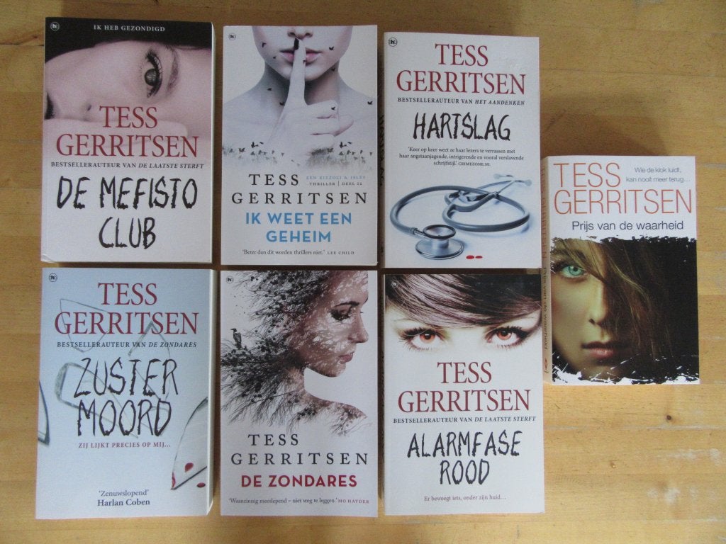 Diverse boeken Tess Gerritsen (Euro 3,00 p.st.), Ophalen, Zo goed als nieuw