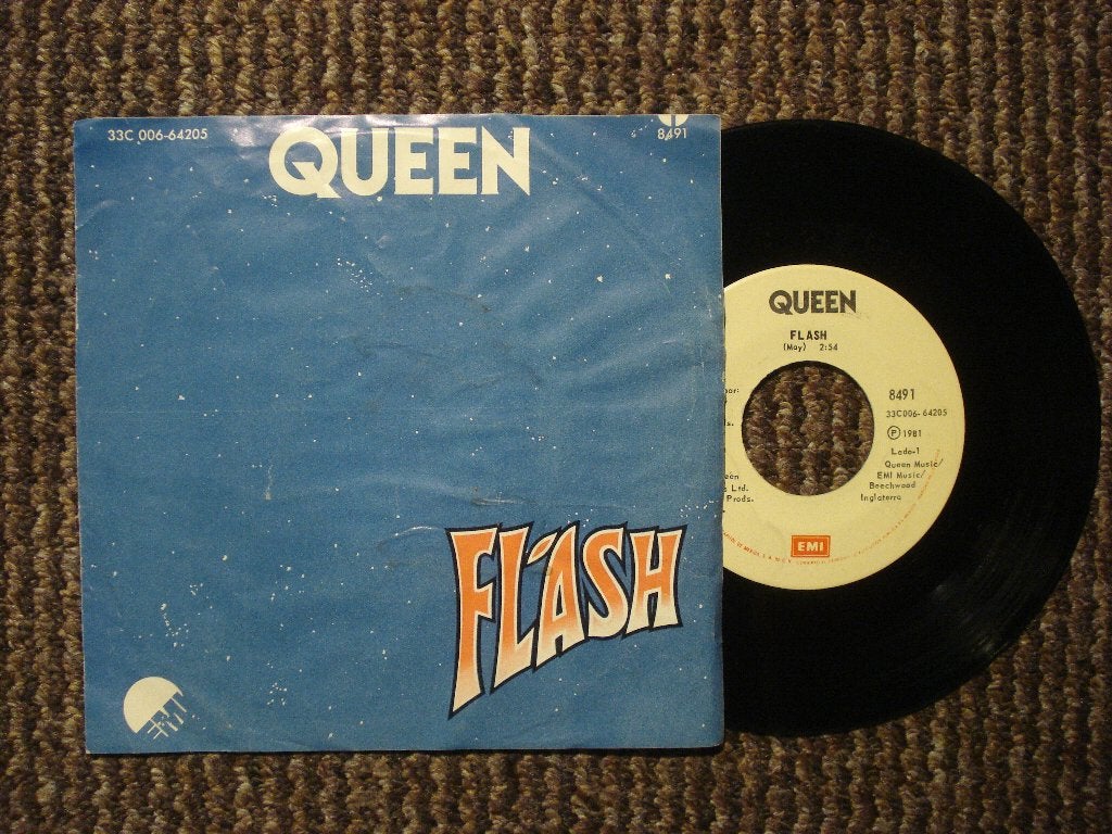 Queen 7" Vinyl Single: ‘Flash’ (Mexico), Cd's en Dvd's, Gebruikt, Filmmuziek en Soundtracks, 7 inch, Ophalen of Verzenden
