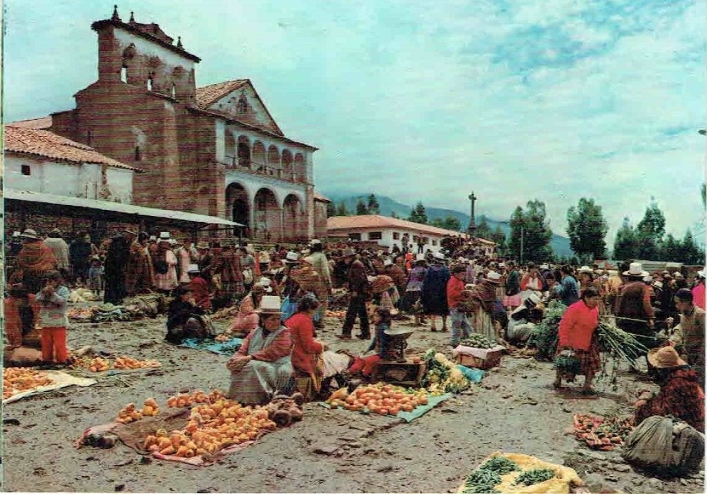 Bolivia 1986 Markt San Jeronimo > Oostenrijk, Verzenden, 1980 tot heden, Gelopen, Stad of Dorp