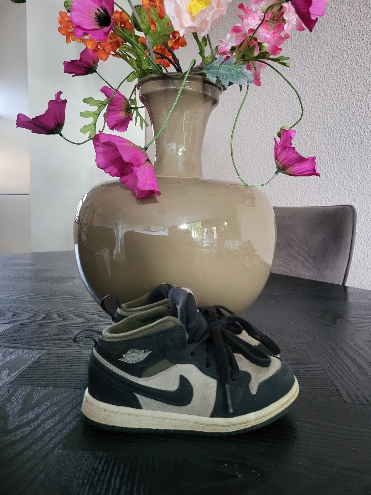 Jordan 1 Mid SE Craft - Maat 26, Kinderen en Baby's, Gebruikt, Jongen of Meisje, Schoenen, Ophalen of Verzenden