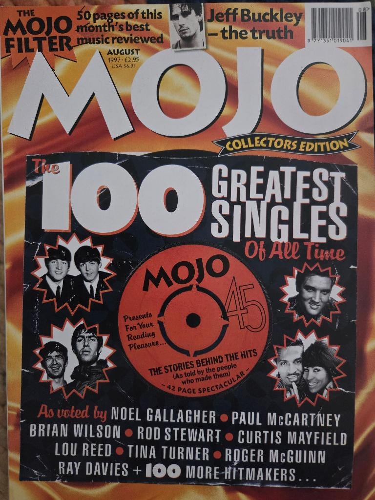 MOJO 8-1997 Jeff Buckley Coltrane Presley Prodigy Isley Br, Ophalen of Verzenden, Zo goed als nieuw, Muziek, Film of Tv