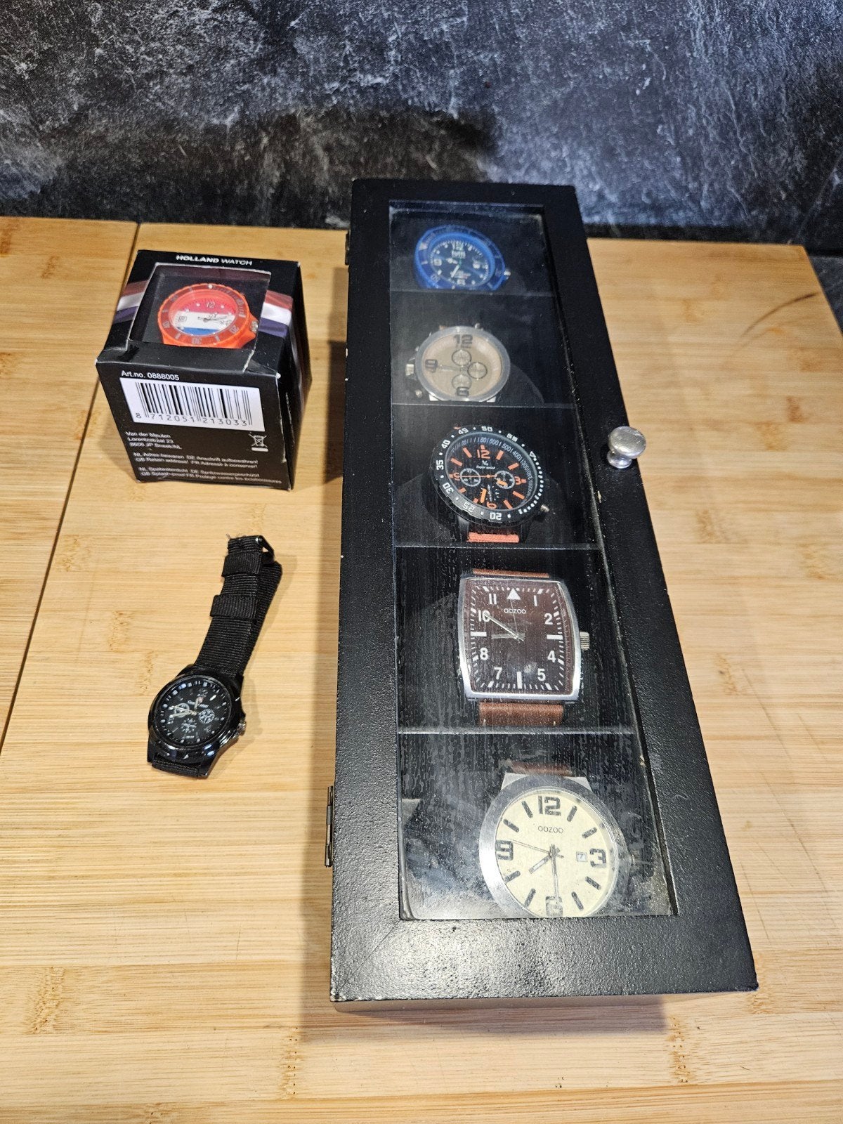 Diverse horloges, waaronder Oozoo en Holland Watch, Sieraden, Tassen en Uiterlijk, Horloges | Heren, Ophalen of Verzenden, Gebruikt