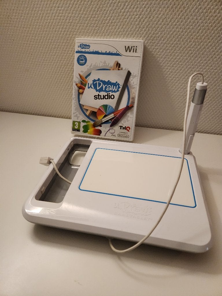 Wii u draw game tablet + u draw studio, Spelcomputers en Games, Games | Nintendo Wii, Puzzel en Educatief, Gebruikt, 1 speler