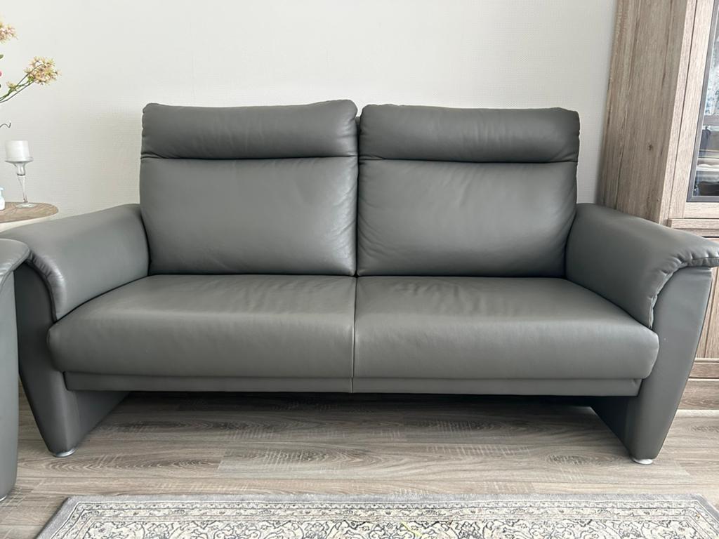 Leren bankstel, Ophalen, Zo goed als nieuw, 75 tot 100 cm, 150 tot 200 cm