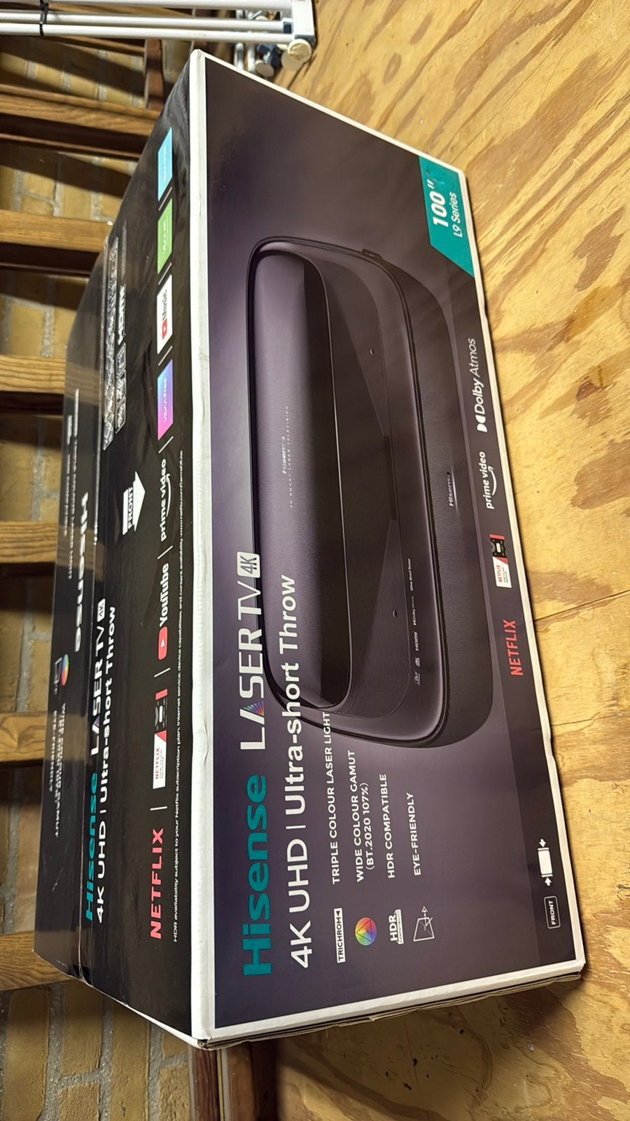 Hisense 100L9G Ust beamer, Hisense, LED, Nieuw, Ophalen of Verzenden