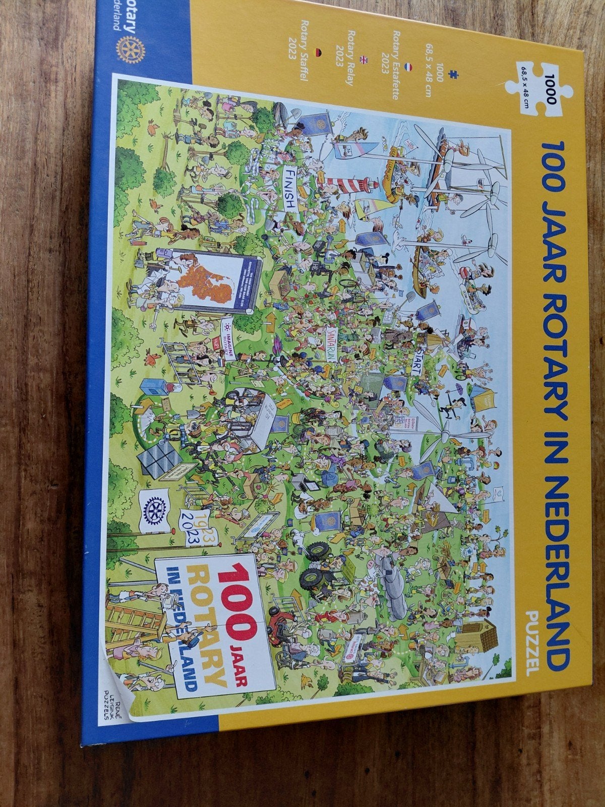 100 jaar rotary in Nederland puzzel, Hobby en Vrije tijd, Ophalen of Verzenden, Minder dan 500 stukjes