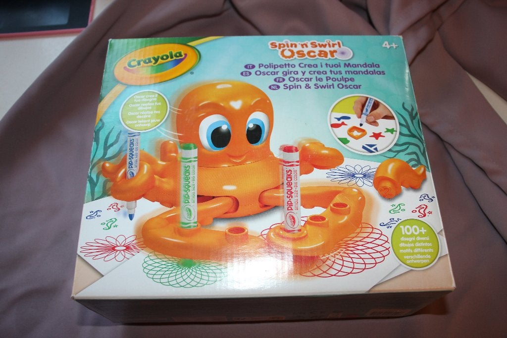 Crayola Octopus spin 'n swirl oscar - die zelf kan tekenen, Ophalen of Verzenden, Zo goed als nieuw, Knutselen