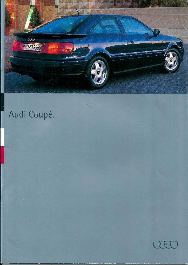 Brochure Audi Coupe 1994, Boeken, Auto's | Folders en Tijdschriften, Ophalen of Verzenden, Gelezen, Audi