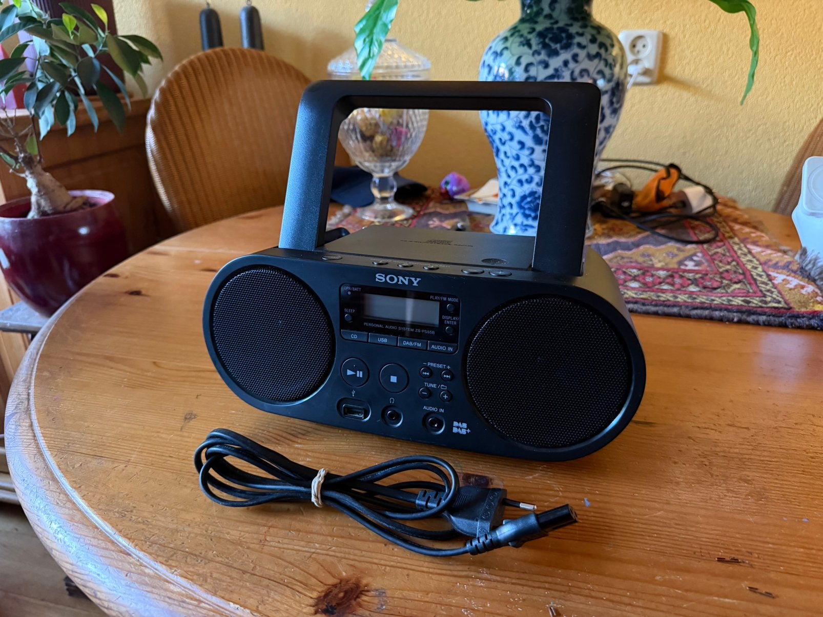 Sony ZS-PS55B Portable DAB+ Radio/CD speler, Ophalen of Verzenden, Zo goed als nieuw