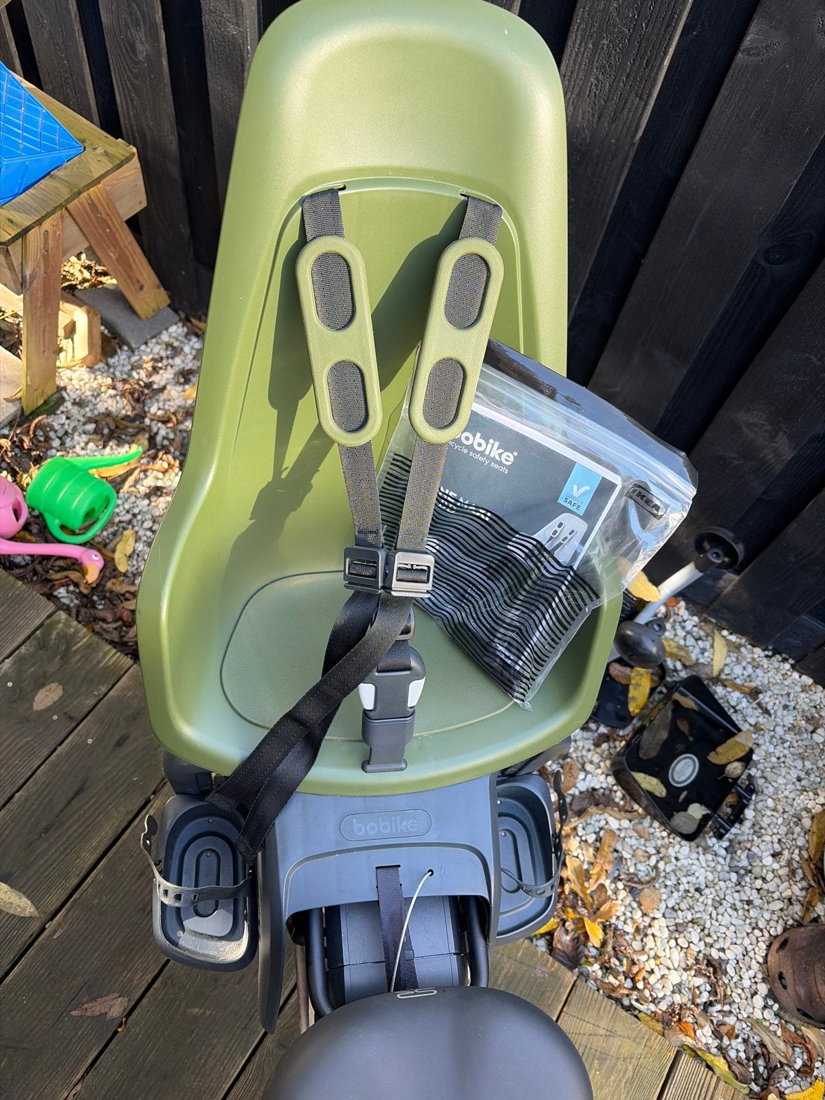 Bobike One Maxi fiets achterzitje - Olive Green, Ophalen, Achterzitje, 9 t/m 36 kg, Gebruikt