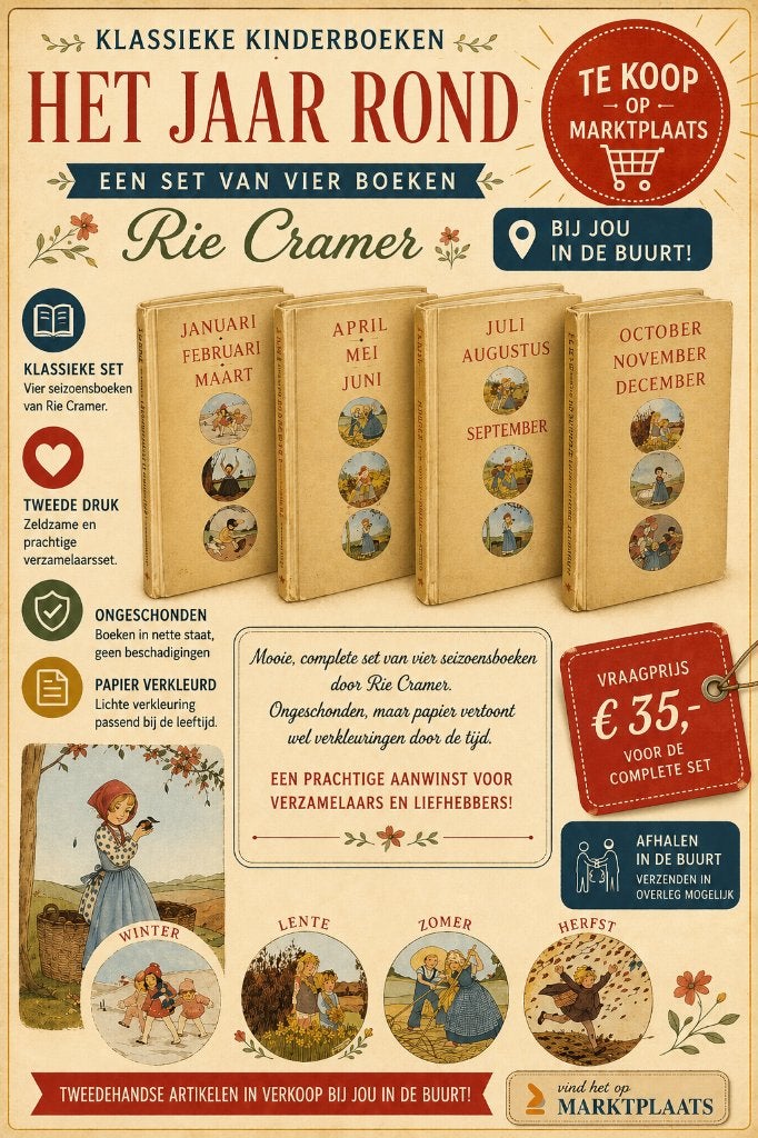 De Vier Seizoenen | Rie Cramer, Ophalen of Verzenden, Zo goed als nieuw, Rie Cramer, Fictie algemeen