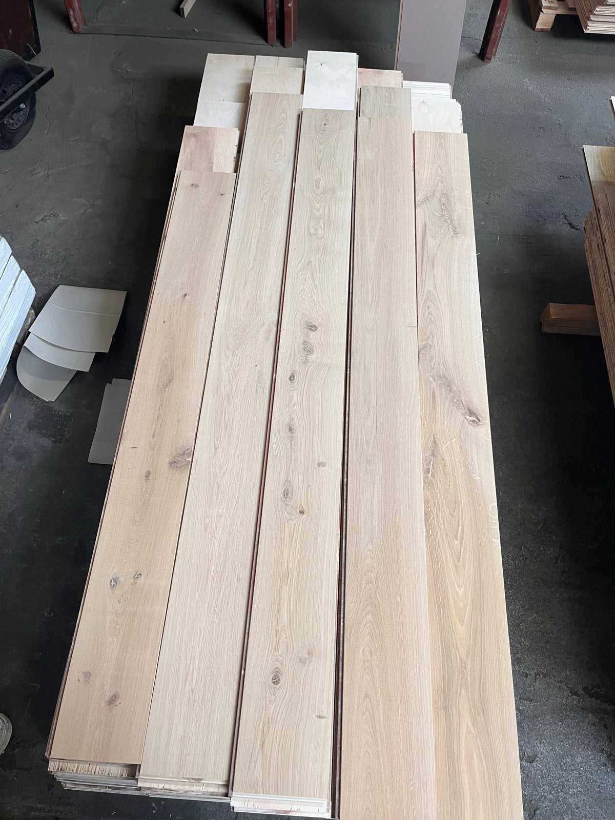 Eiken vloerdelen 50 m2 18cm breed, Nieuw, 10 m² of meer, 10 tot 30 cm, Hout