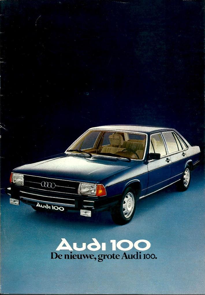 Folder Audi 100 1976, Ophalen of Verzenden, Gelezen, Audi