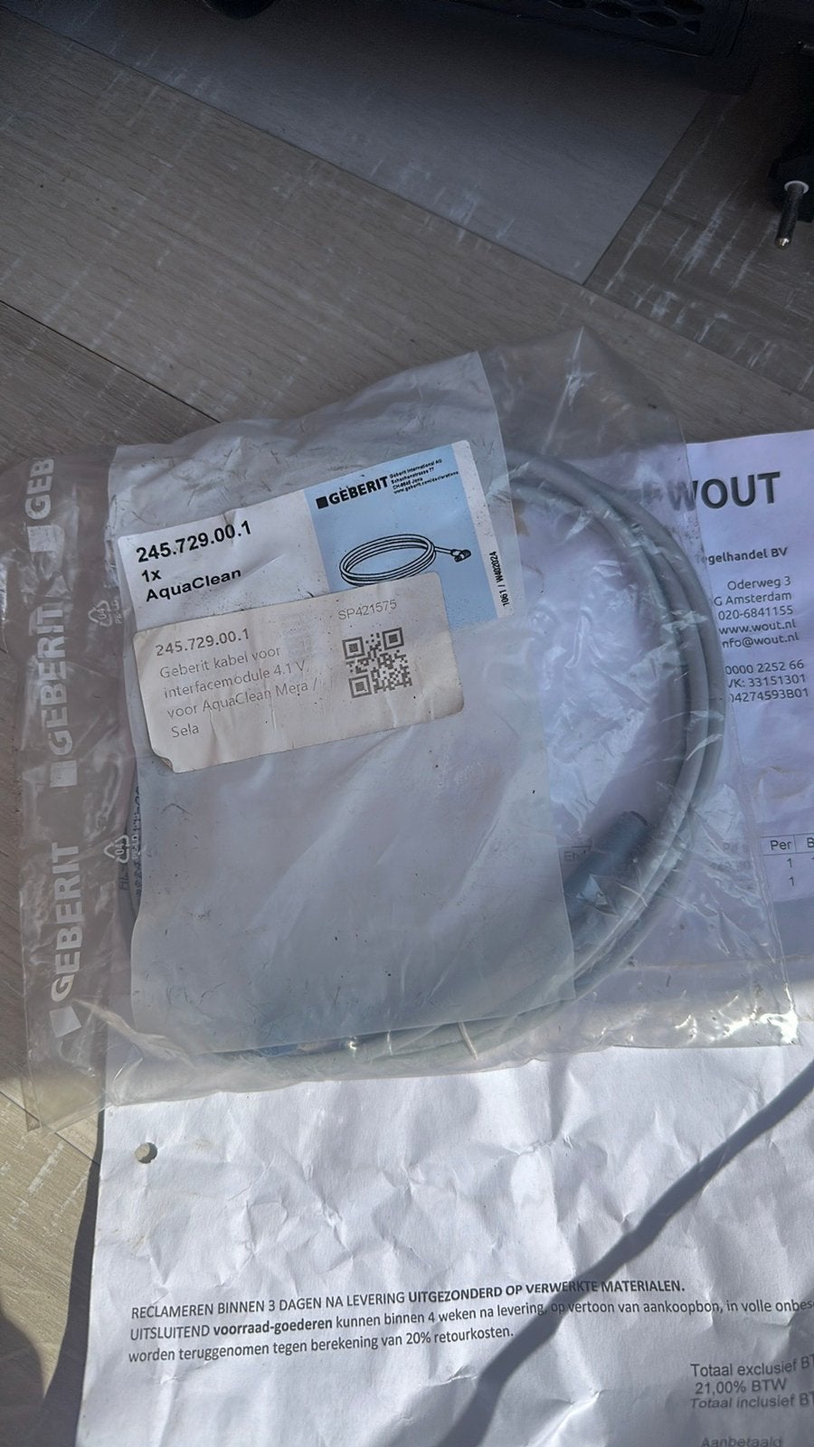 Geberit aquaclean kabel, Ophalen of Verzenden, Nieuw, Toilet