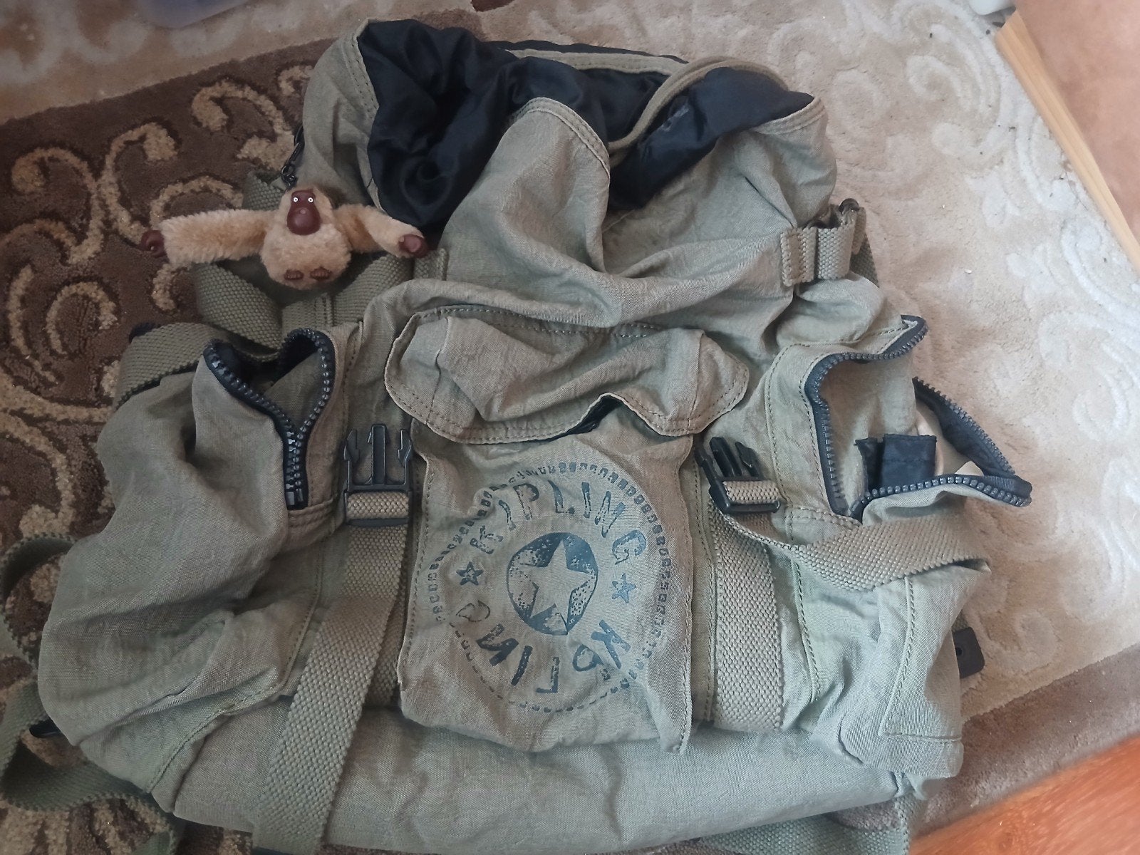Kipling rugzak in zeer goede staat met aapje, Sieraden, Tassen en Uiterlijk, Tassen | Rugtassen, Ophalen, Kipling, 25 tot 40 cm