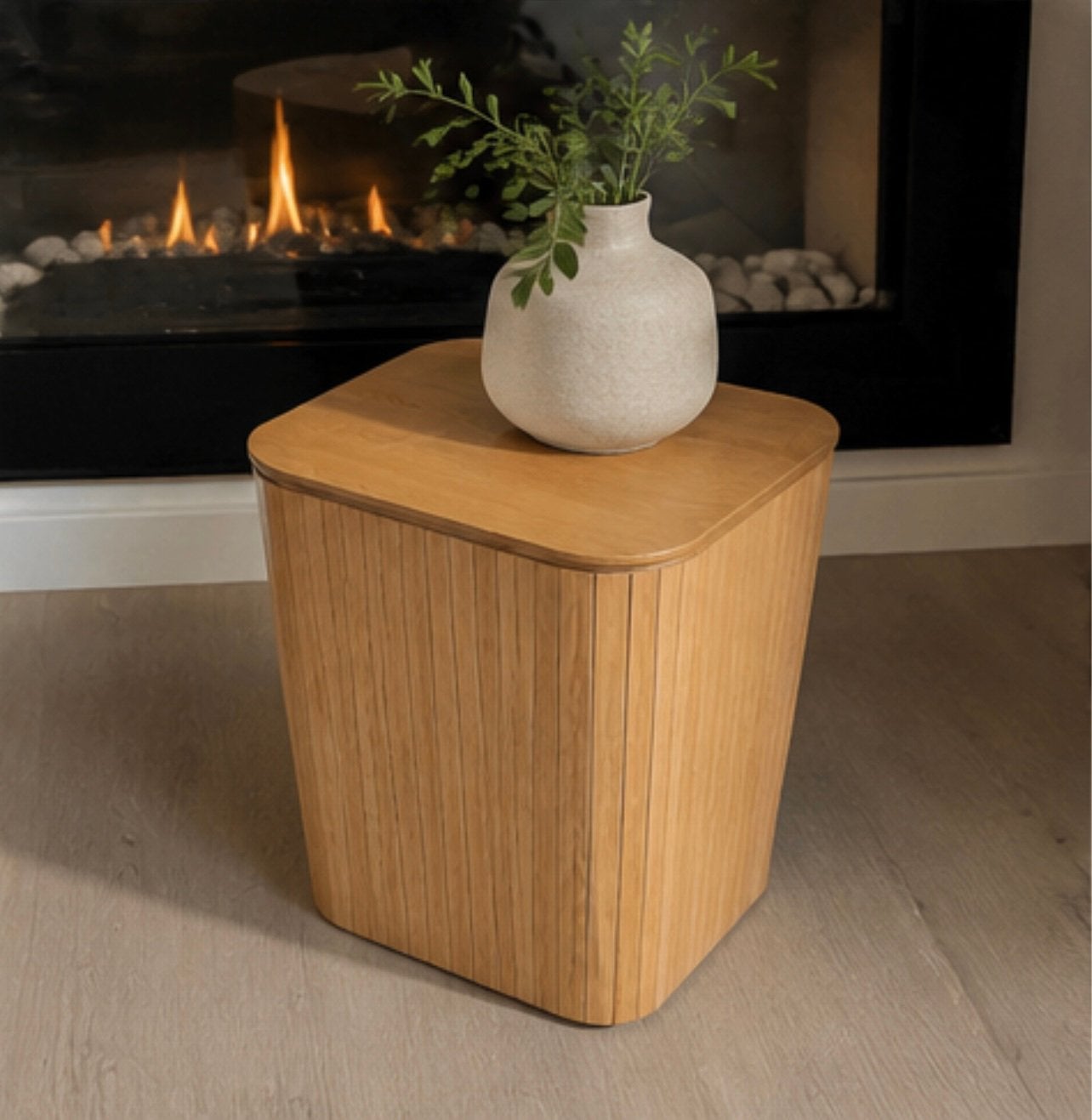 Poef / hocker / side table, Huis en Inrichting, Banken | Voetenbanken en Poefen, Ophalen of Verzenden, Zo goed als nieuw, Rechthoekig