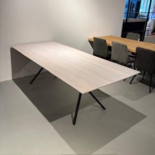 Eetkamertafel eiken hout white lak 240x100cm, Huis en Inrichting, Tafels | Eettafels, Zo goed als nieuw, 50 tot 100 cm, 200 cm of meer