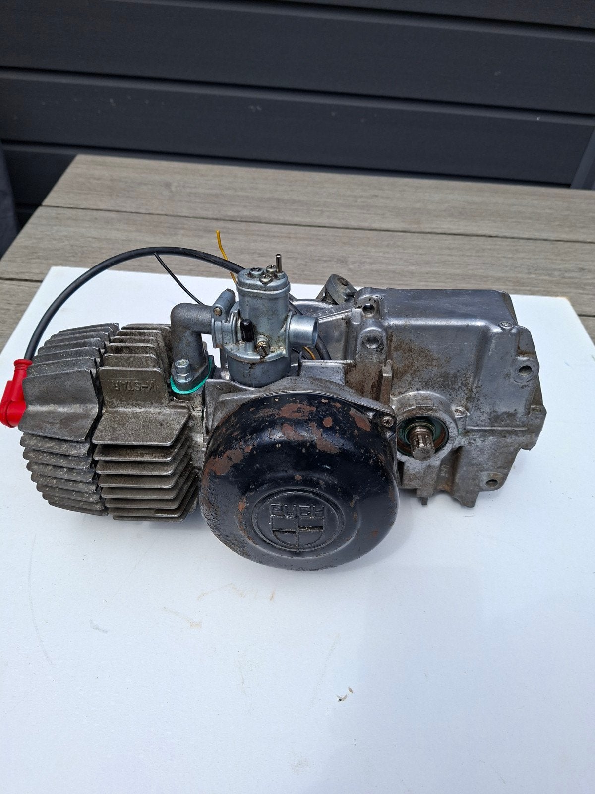 Puch Maxi S Motorblok met 38mm cilinder en 15mm Bing, Fietsen en Brommers, Brommeronderdelen | Puch, Ophalen, Gebruikt, Blok