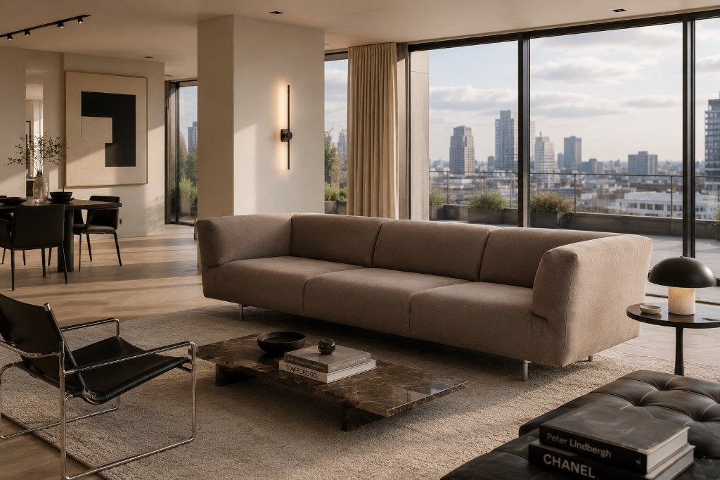 Cassina MET 3-zits designbank Piero Lissoni Italiaans design, Ophalen, Gebruikt, Italiaans Modern Tijdloos Loungen, Driepersoons