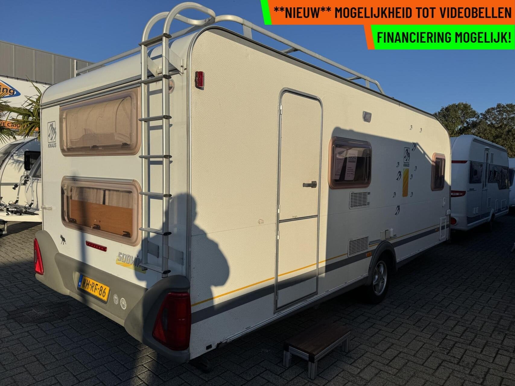 Knaus SUDWIND 550 TKU, STAPELBED, FRANSBED, RONDZIT, AIRCO, Caravans en Kamperen, Serviceluik, Rondzit, 7 tot 8 meter, Bedrijf