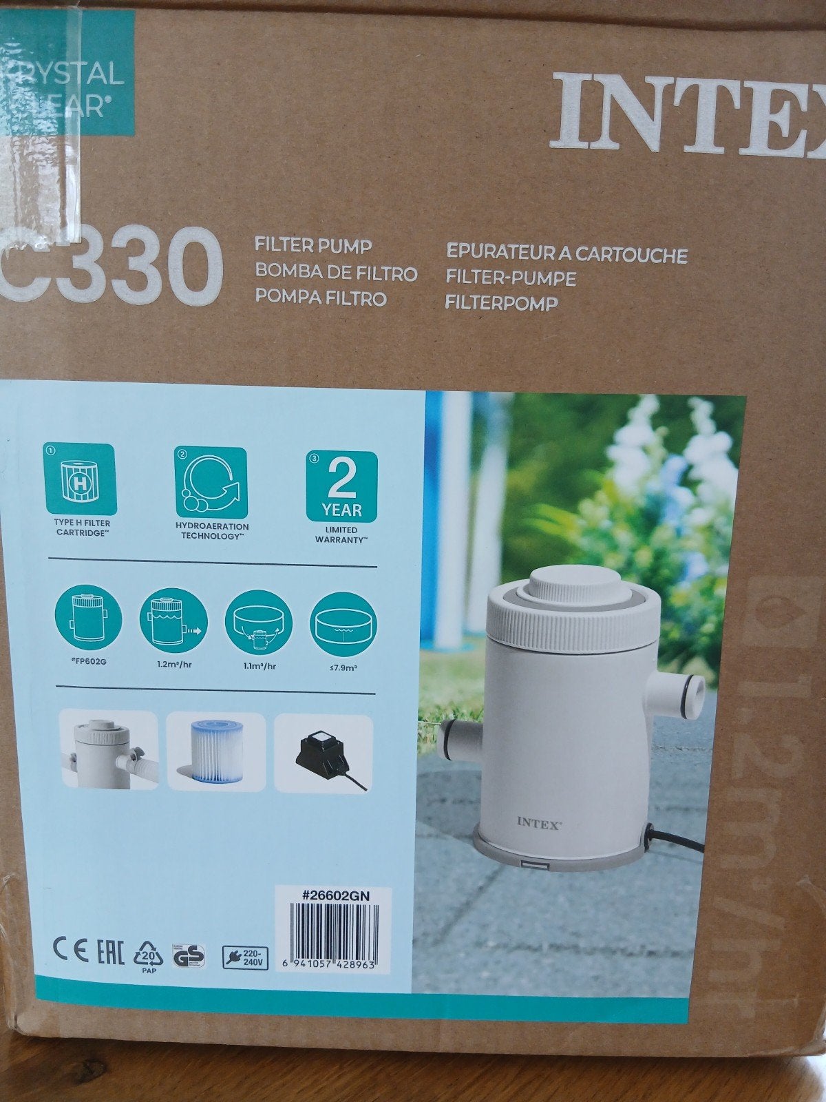 Nieuwe filterpomp Intex C330, Ophalen of Verzenden, Nieuw