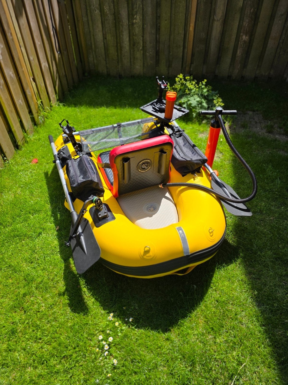 Floatmaster XL Bellyboat met accessoires, Ophalen, Zo goed als nieuw