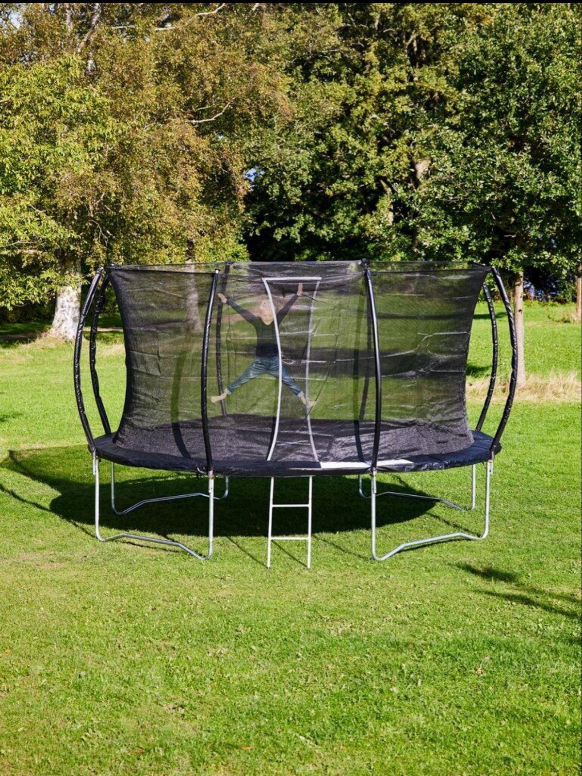 Grote Tuintrampoline 3,05 m (305 cm) met Veiligheidsnet, Ophalen, Gebruikt