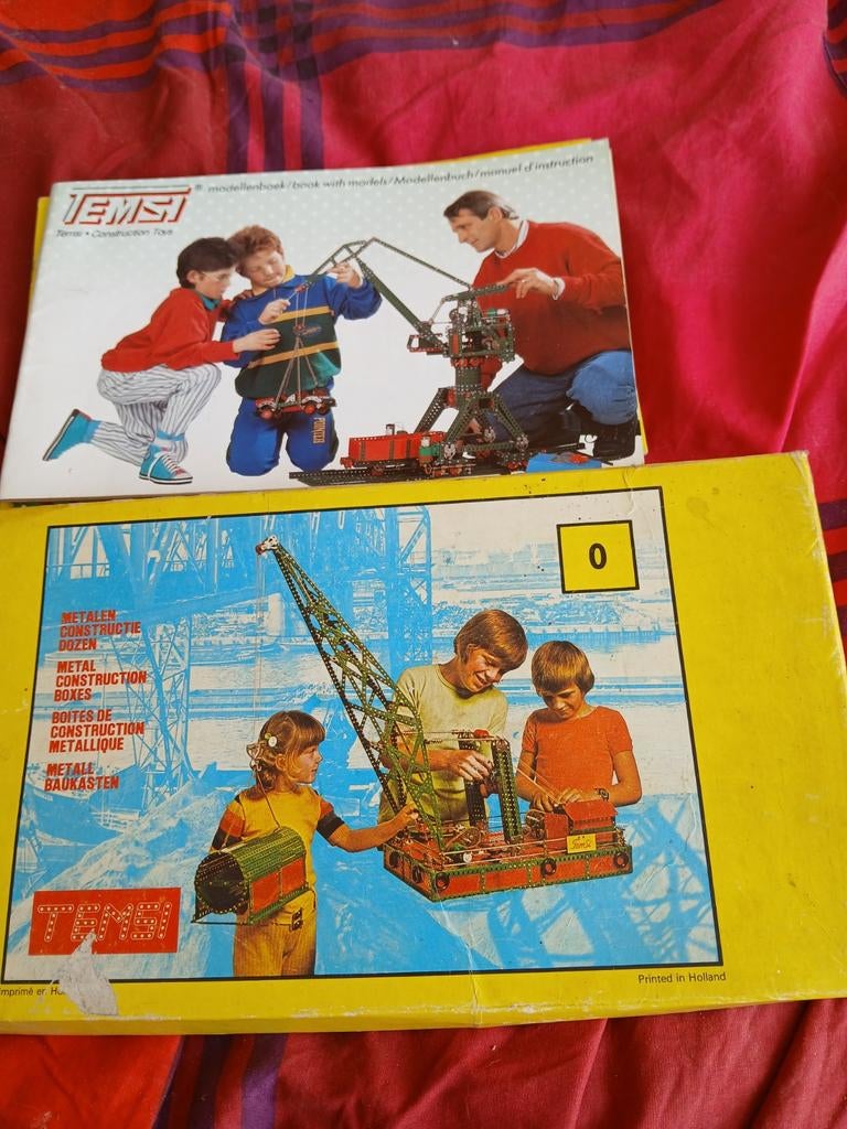 Temsi bouwdoos 0 met 6 modellenboeken, Verzamelen, Speelgoed, Ophalen of Verzenden