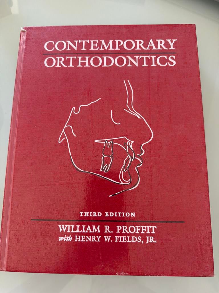 Contemporary Orthodontics - William R. Proffit (3e editie), Boeken, Ophalen of Verzenden, Beta, Zo goed als nieuw, WO